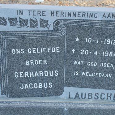 LAUBSCHER Gerhardus Jacobus 1912-1984