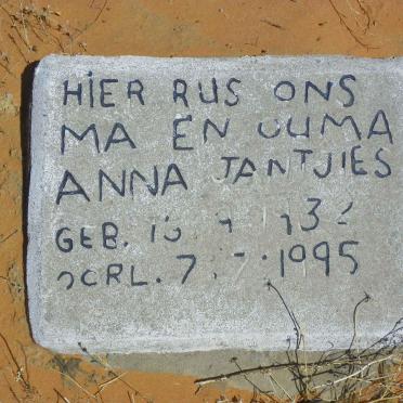 JANTJIES Anna 1932-1995