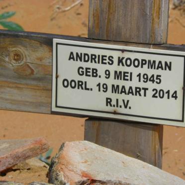 KOOPMAN Andries 1945-2014