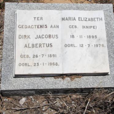 ZYL Dirk Jacobus Albertus, van 1891-1968 &amp; Maria Elizabeth KNIPE 1895-1976