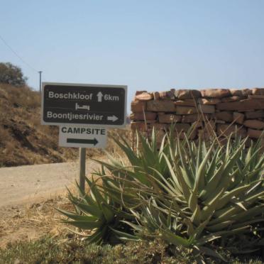 1. Rigting aanwyser na die plaas Boontjiesrivier, distrik Citrusdal