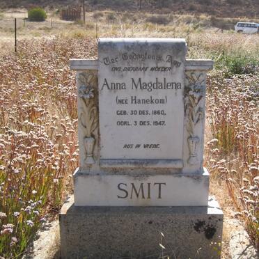 SMIT Anna Magdalena nee HANEKOM 1860-1947