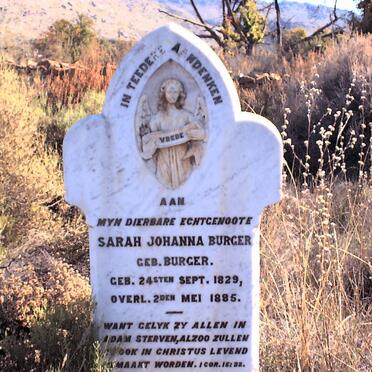 BURGER Sarah Johanna 1829-1885