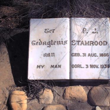 STAMROOD P.J. 1866-1939