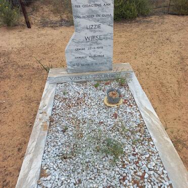 RENSBURG Lizzie, van - WIESE 1919-1994