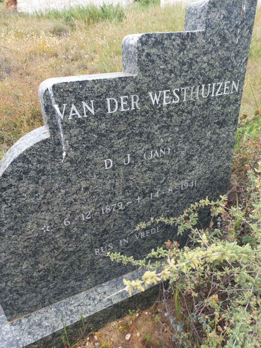 WESTHUIZEN D.J., van der 1879-1941