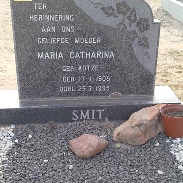 SMIT Maria Catharina nee KOTZE 1908-1995