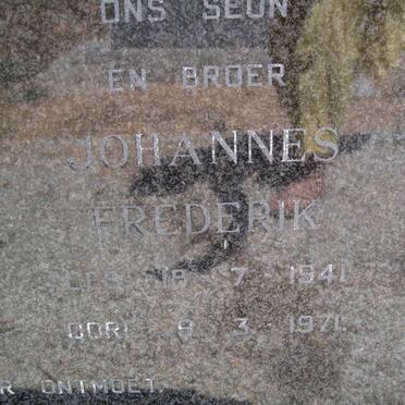 BURGER Johannes Frederik 1941-1971