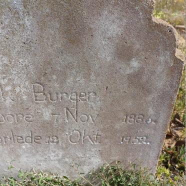 BURGER J.M. 188?-1952