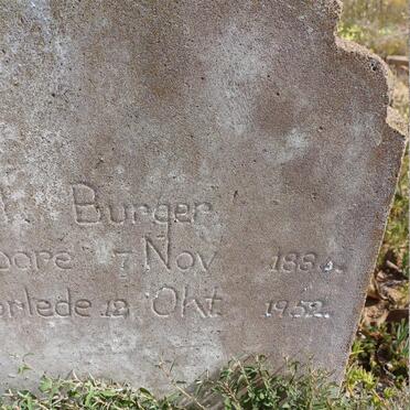 BURGER J.M. 188?-1952