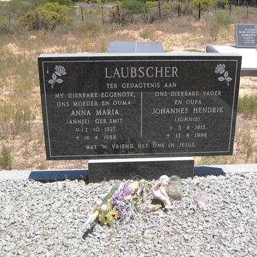 LAUBSCHER Johannes Hendrik 1915-1998 &amp; Anna Maria SMIT 1927-1988