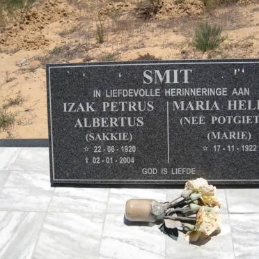 SMIT Izak Petrus Albertus 1920-2004 &amp; Maria Helena POTGIETER 1922