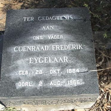 EYGELAAR Coenraad Frederik 1884-1966 &amp; EYGELAAR Helena J. 1885-1970