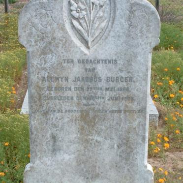 BURGER Alewyn Jakobus 1868-1903