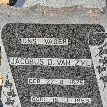 ZYL Jacobus D., van 1875-1959 