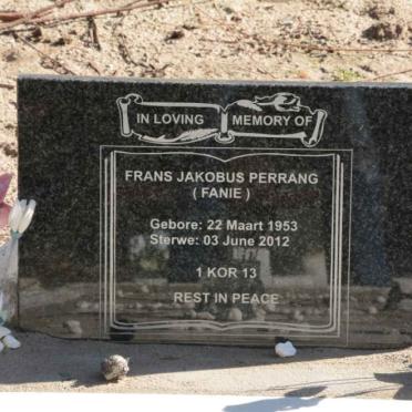 PERRANG Frans Jakobus 1953-2012