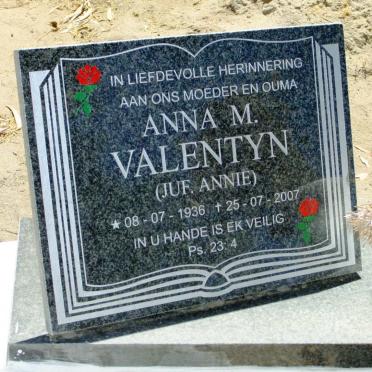 VALENTYN Anna M. 1936-2007