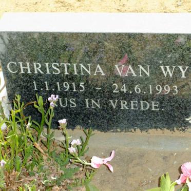 WYK Christina, van 1915-1993