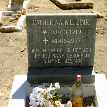 ZIMRI Catherina N.E. 1919-1997