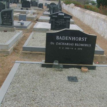 BADENHORST Zacharias Blomerus 1921-1979