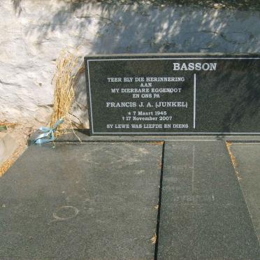 BASSON Francis J.A. 1945-2007