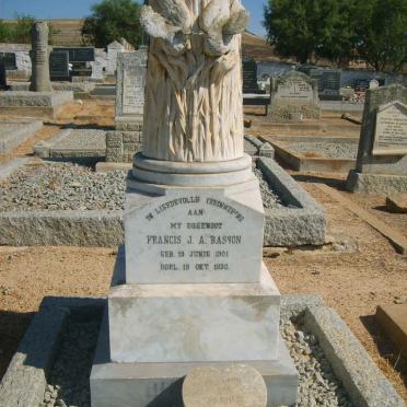 BASSON Francis J.A. 1901-1930