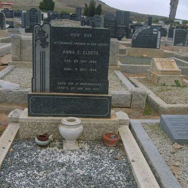 CLOETE Anna E. 1884-1949