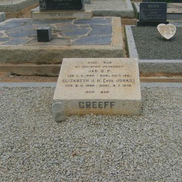 GREEFF Jan D.P. 1880-1981 &amp; Elizabeth J.H. JONAS 1888-1975