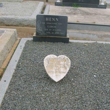 HENN Clerica 1920-1962 - other headstone illegible