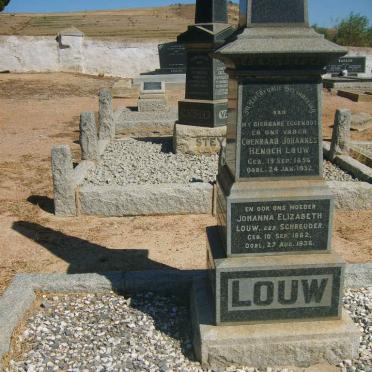 LOUW Coenraad Johannes Henoch 1856-1932 &amp; Johanna Elizabeth SCHREUDER 1862-1936