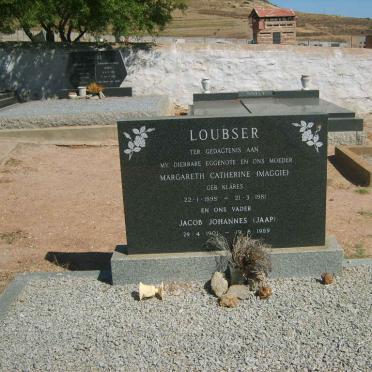 LOUBSER Jacob Johannes 1901-1989 &amp; Margareth Catherine KLARES 1898-1981