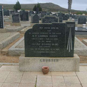 LOUBSER H.P. 1890-1954 &amp; Pauline Susanna LOEDLOFF 1904-1973