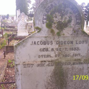 LOUW Jacobus Gideon 1833-1917