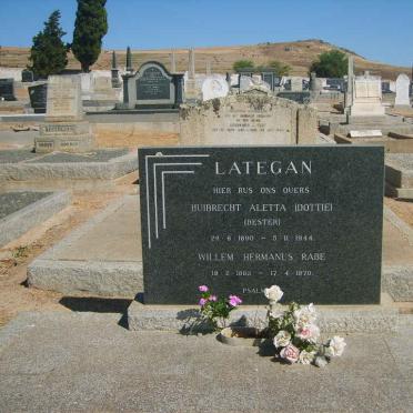 LATEGAN Willem Hermanus Rabe 1885-1970 &amp; Huibrecht Aletta BESTER 1890-1944