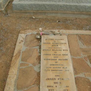 MOIR Anna Genevieve nee BASSON 18??-19?? :: MOIR James P?a? 1832-1876