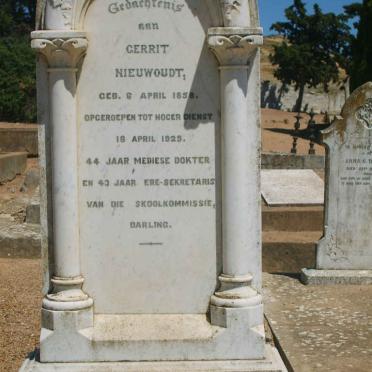 NIEUWOUDT Gerrit 1858-1929