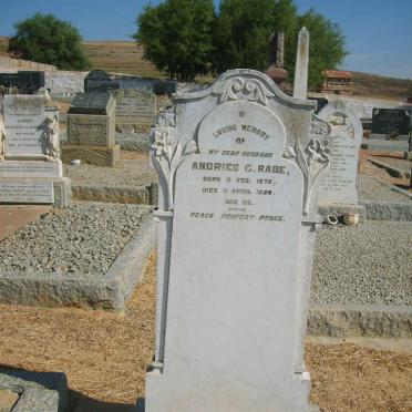 RABE Andries C. 1876-1928