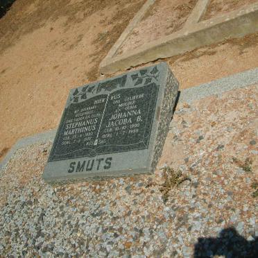 SMUTS Stephanus Marthinus 1890-1977 &amp; Johanna Jacoba B. 1900-1988