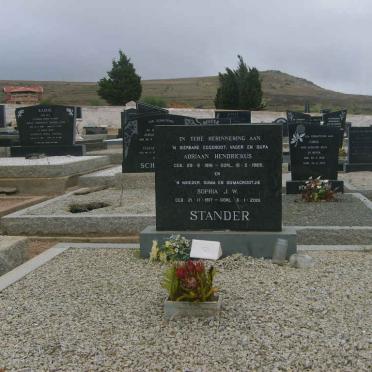 STANDER Adriaan Hendrickus 1916-1969 &amp; Sophia J.W. 1917-2001