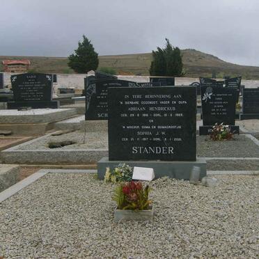STANDER Adriaan Hendrickus 1916-1969 &amp; Sophia J.W. 1917-2001