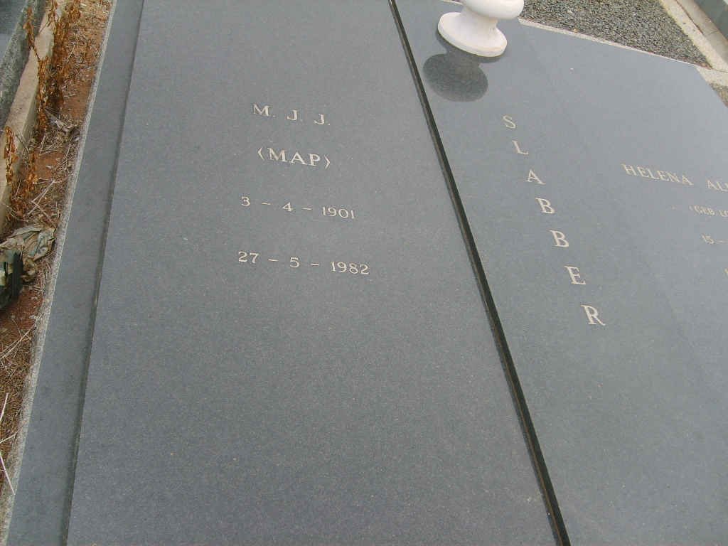 SLABBER M.J.J. 1901-1982