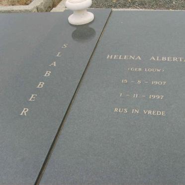 SLABBER M.J.J. 1901-1982 &amp; Helena Alberta LOUW 1907-1997 
