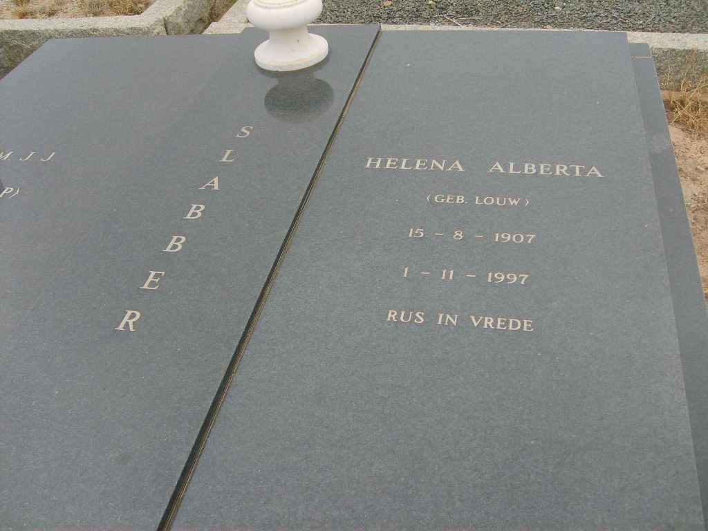 SLABBER Helena Alberta nee LOUW 1907-1997