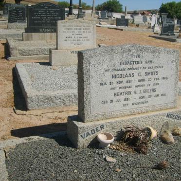 SMUTS Nicolaas G. 1881-1960 &amp; Beatrix H.J. EHLERS 1895-1981