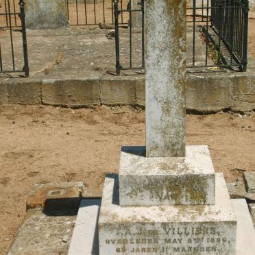 VILLIERS A.J., de -1896