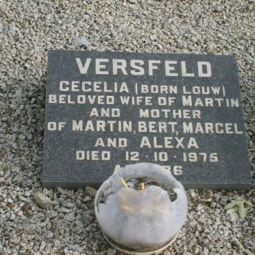 VERSFELD Cecelia nee LOUW -1975