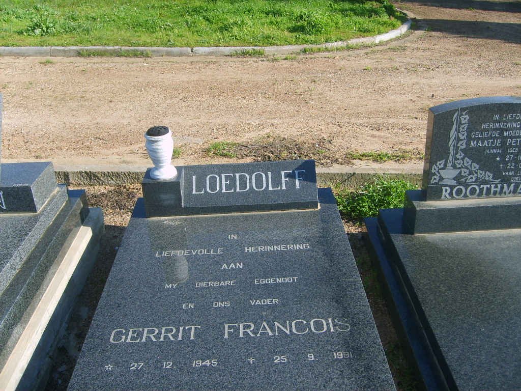 LOEDOLFF Gerrit Francois 1945-1981