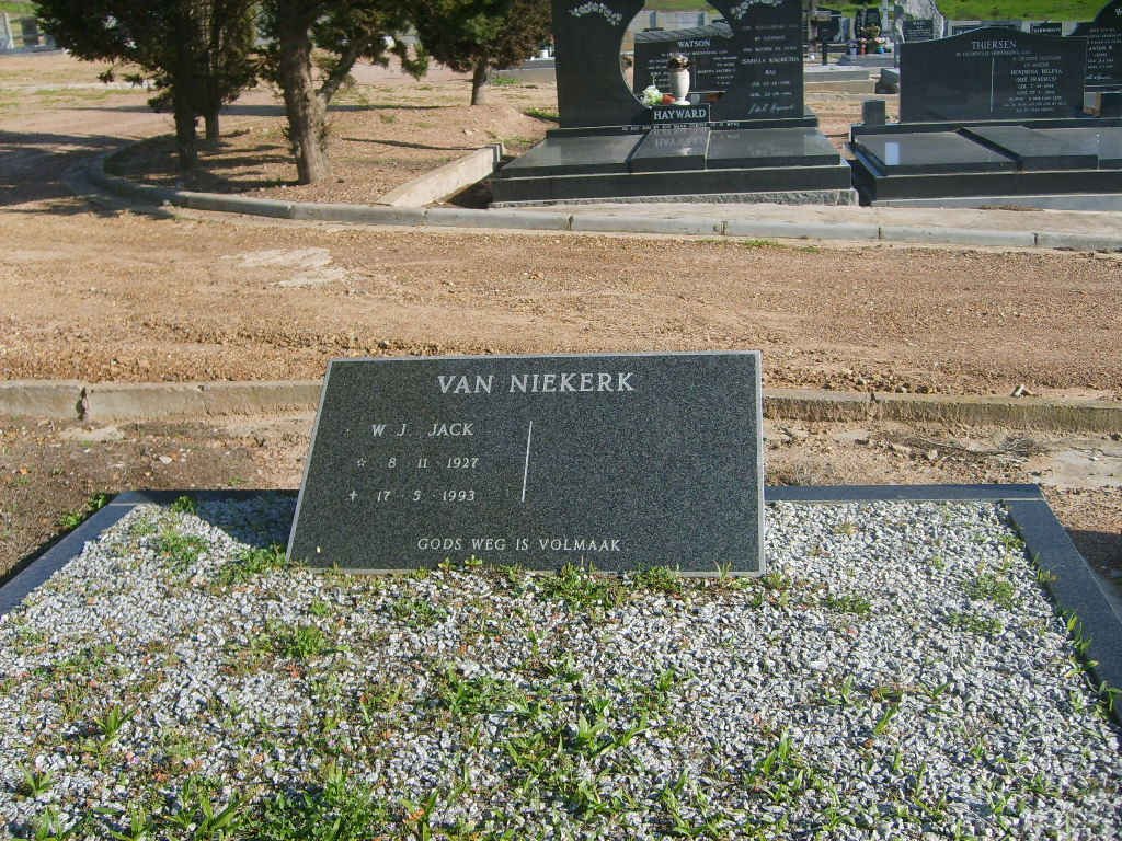 NIEKERK W.J., van 1927-1993