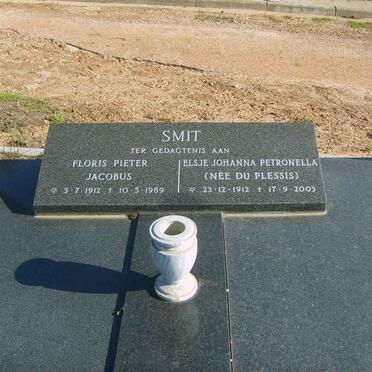 SMIT Floris Pieter Jacobus 1912-1989 &amp; Elsje Johanna Petronella DU PLESSIS 1912-2003