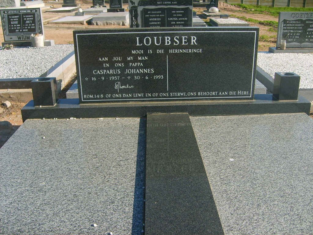 LOUBSER Casparus Johannes 1957-1993